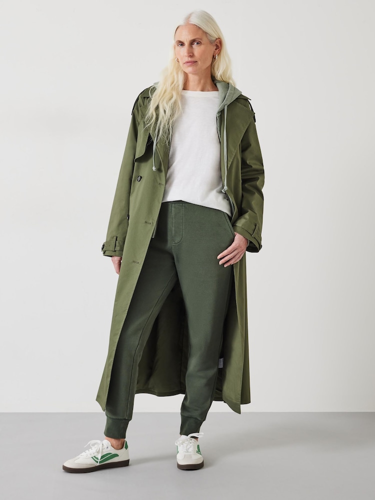Hush Green Slim Fit Tate Jersey Joggers - Image 1 of 5 Hush Green Slim Fit Tate Jersey Joggers - Image 1 of 5