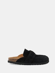 Hush Black Pia Padded Suede Mules - Image 2 of 4