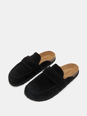 Hush Black Pia Padded Suede Mules - Image 4 of 4