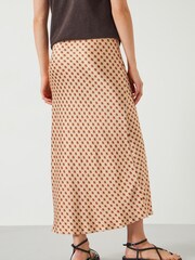 Hush Cream Simone Slinky Midi Skirt - Image 3 of 5