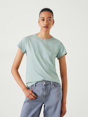 Hush Light blue Slim Fit 100% Cotton Crew T-Shirt - Image 1 of 5