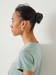 Hush Light blue Slim Fit 100% Cotton Crew T-Shirt - Image 4 of 5