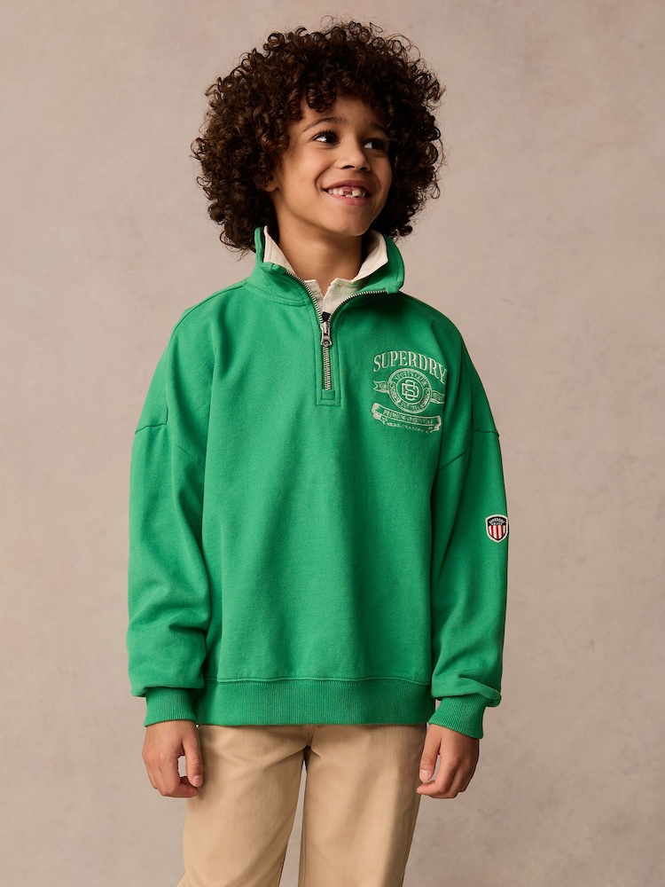 Verde - Superdry Marl 72 Sweatshirt - Imagen 1 de 11 Verde - Superdry Marl 72 Sweatshirt - Imagen 1 de 11