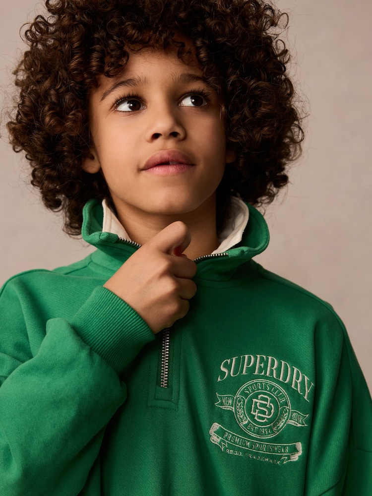 Superdry Green Sweatshirt - Image 3 of 11