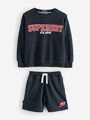 Superdry Navy Sweat Set - Image 7 of 10