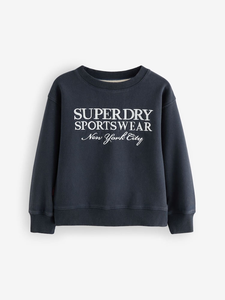 Superdry Navy Sweatshirt - Image 1 of 3