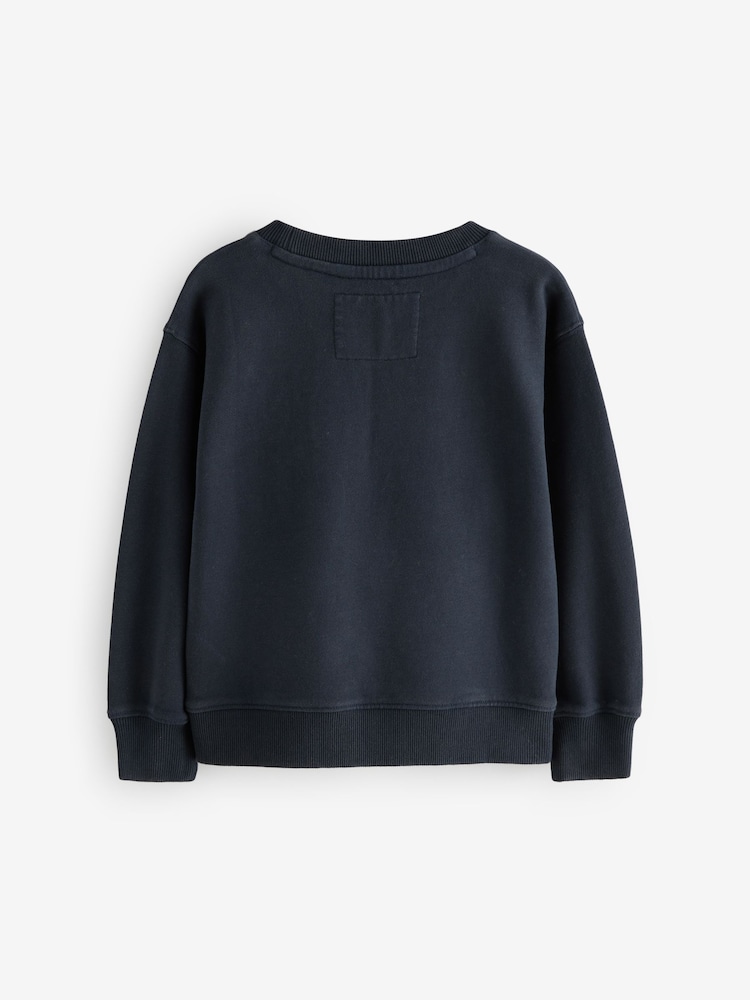 Superdry Navy Sweatshirt - Image 2 of 3