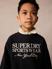 Superdry Navy Marl 72 Sweatshirt - Image 4 of 9