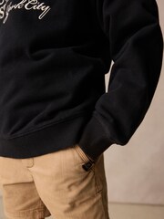 Superdry Navy Marl 72 Sweatshirt - Image 5 of 9
