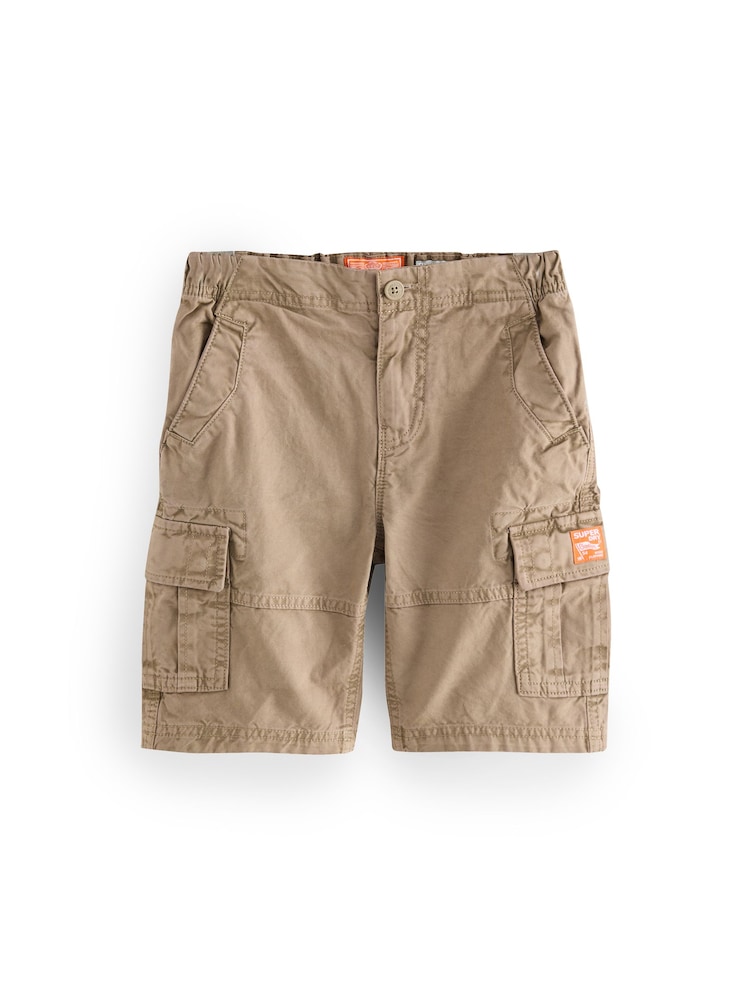Superdry Tan Brown Cargo Shorts - Image 1 of 5 Superdry Tan Brown Cargo Shorts - Image 1 of 5