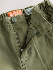 Superdry Khaki Green Cargo Shorts - Image 5 of 5