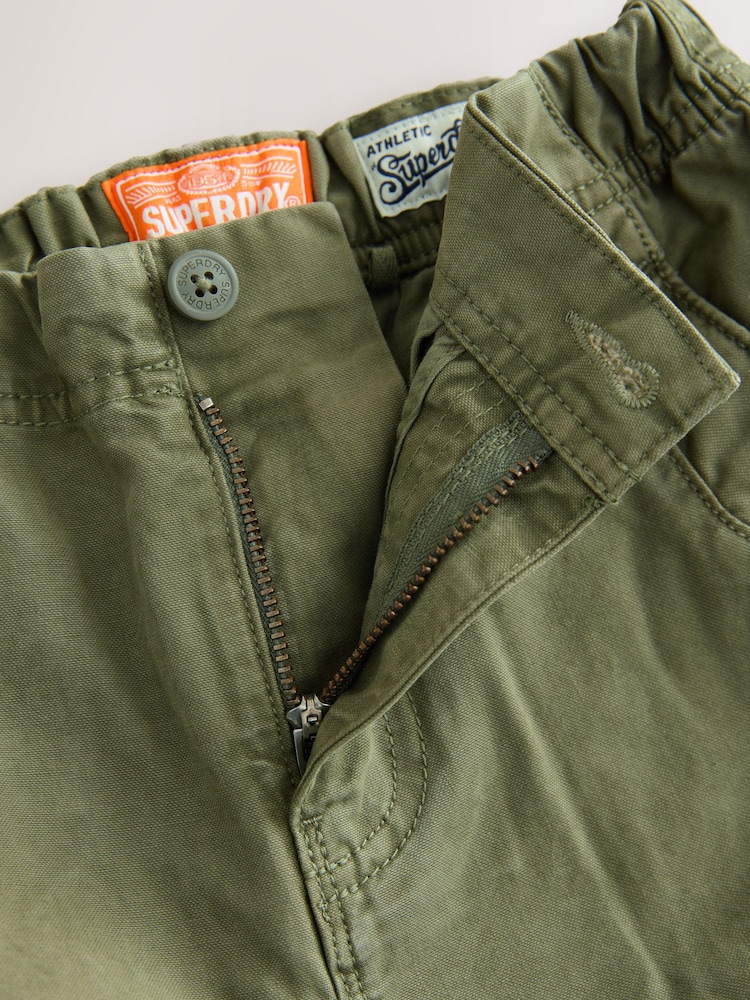 Superdry Khaki Green Cargo Shorts - Image 5 of 5