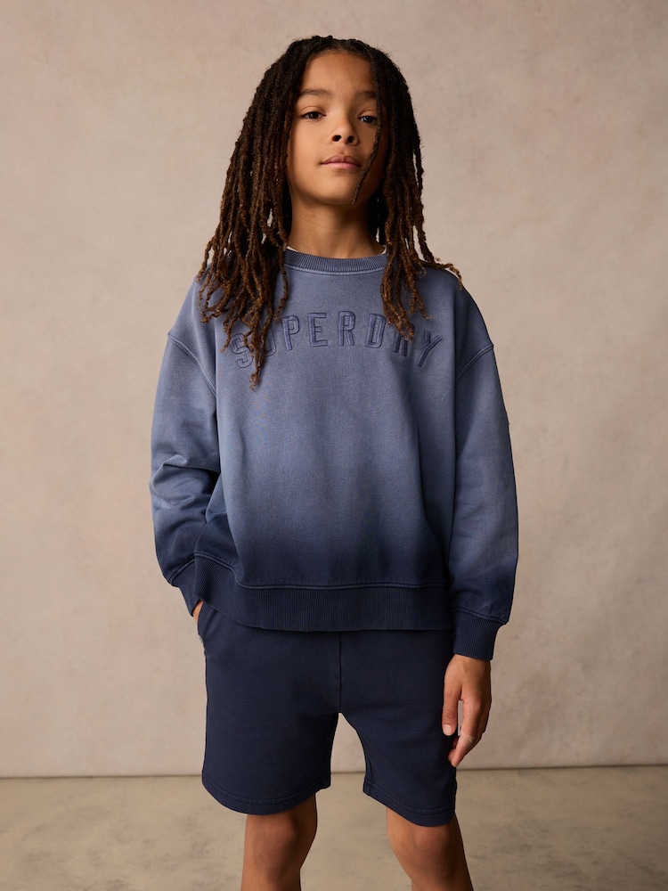 Superdry Blue Sweat Set - Image 1 of 6