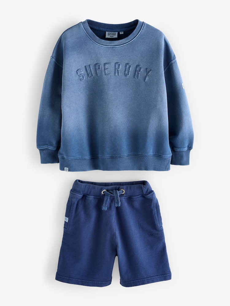 Superdry Blue Top and Top & Jogger Sets - Image 7 of 7 Superdry Blue Top and Top & Jogger Sets - Image 7 of 7