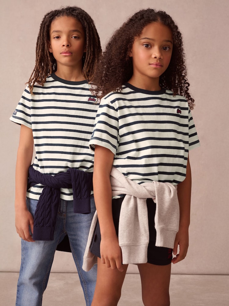 Superdry Navy/White T-Shirt - Image 1 of 11