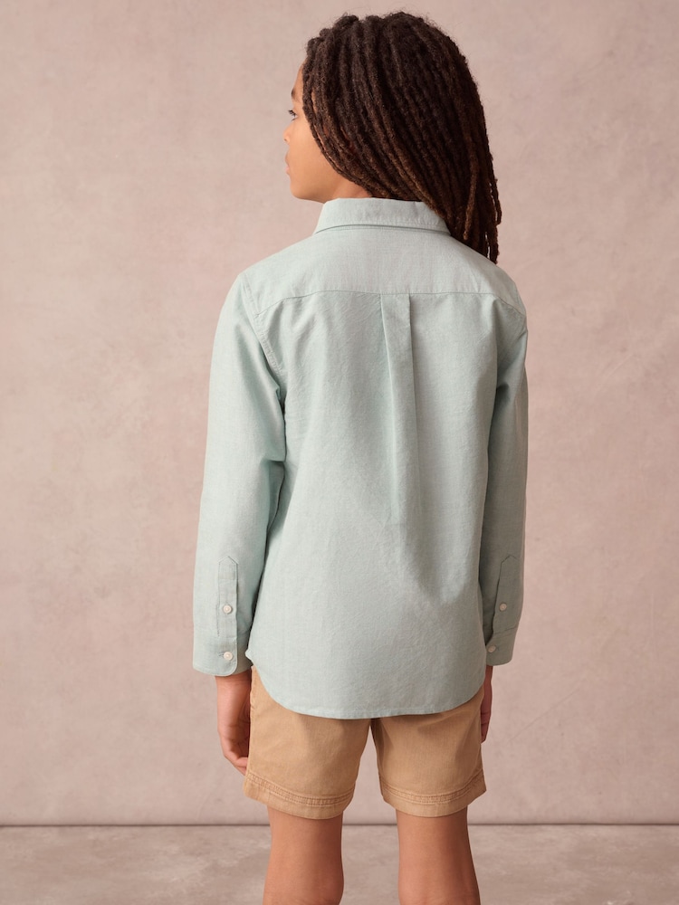 Superdry Green Oxford Shirt - Image 2 of 9