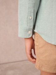 Superdry Green Oxford Shirt - Image 4 of 9