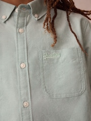 Superdry Green Oxford Shirt - Image 5 of 9