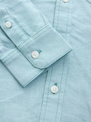 Superdry Green Oxford Shirt - Image 9 of 9