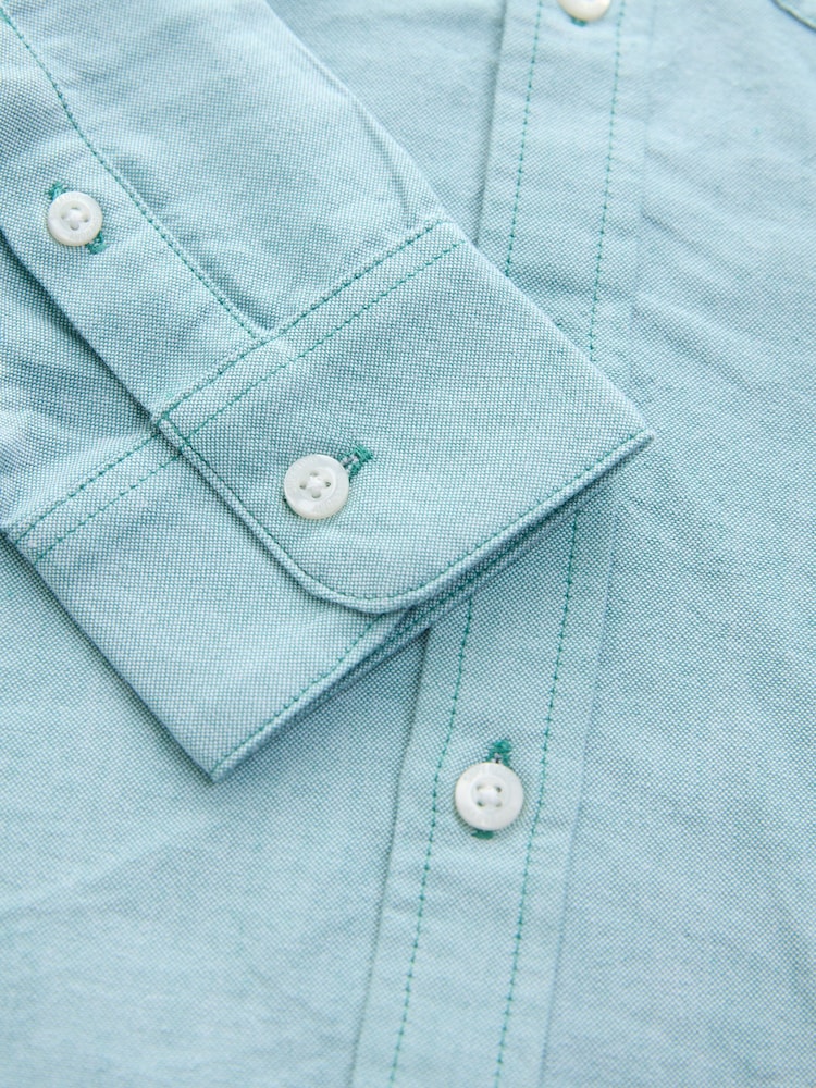 Superdry Green Oxford Shirt - Image 9 of 9