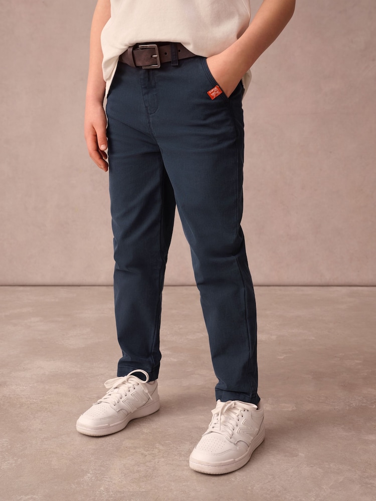 Marineblau - Superdry Chinos Trousers - Bild 1 von 11