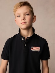 Superdry Navy Classic Flag Polo Shirt - Image 3 of 9
