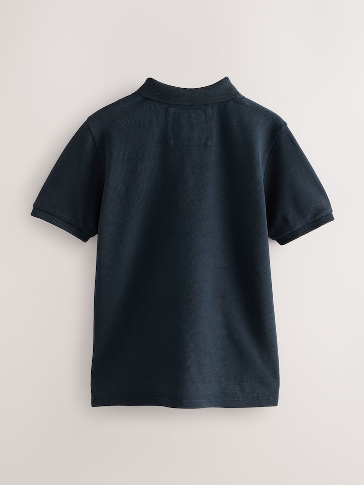 Superdry Navy Classic Flag Polo Shirt - Image 6 of 9