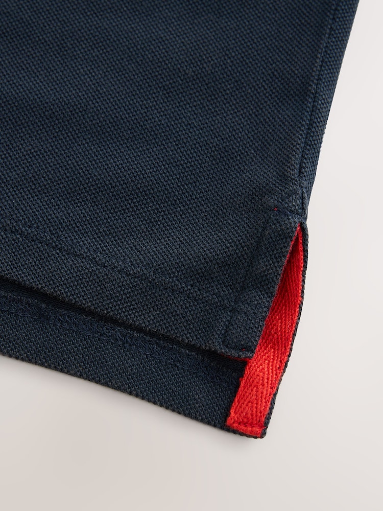 Superdry Navy Classic Flag Polo Shirt - Image 8 of 9