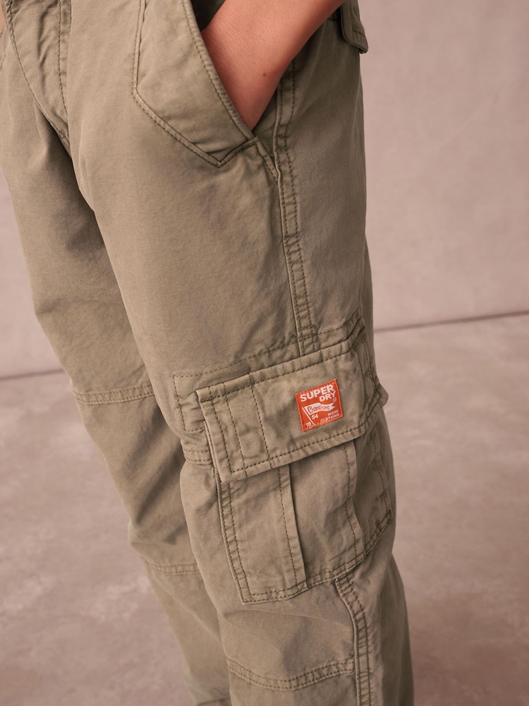 Superdry Tan Cargo Trousers - Image 2 of 9 Superdry Tan Cargo Trousers - Image 2 of 9