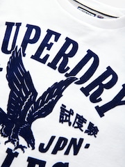 Superdry White/Blue T-Shirt - Image 7 of 8