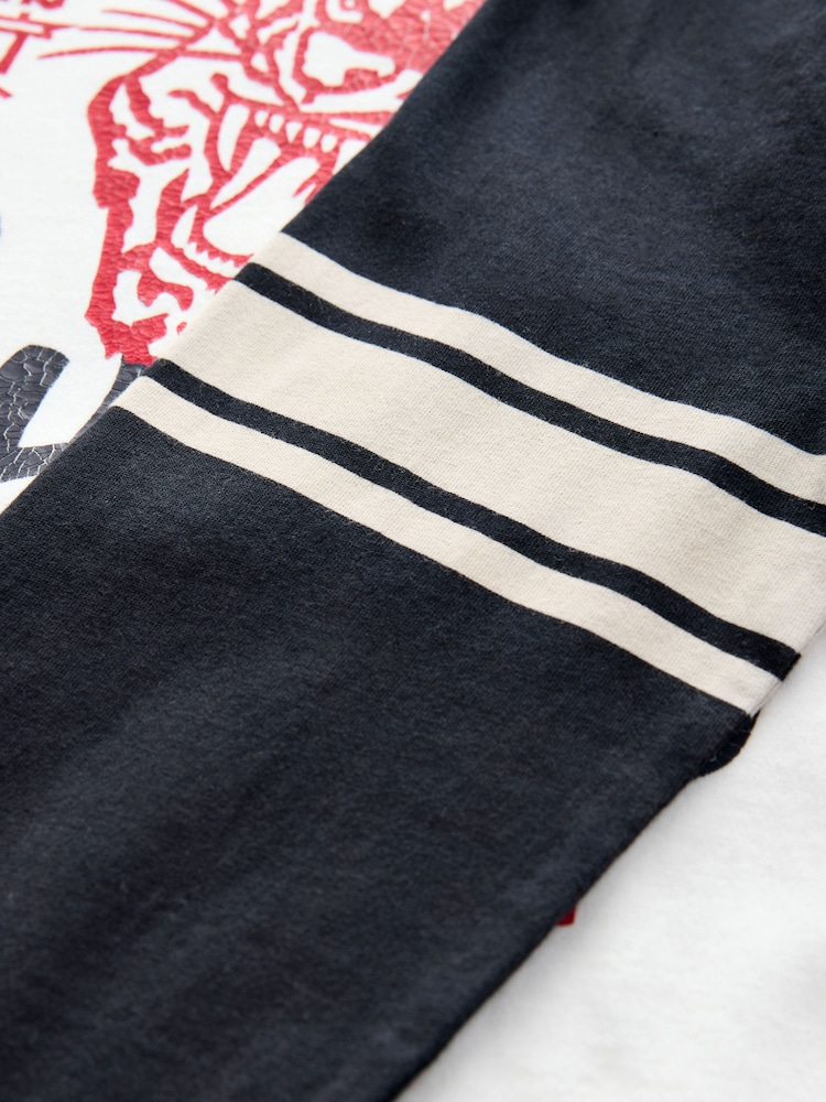 Superdry Navy/White Tiger Print Long Sleeve T-Shirt - Image 9 of 9