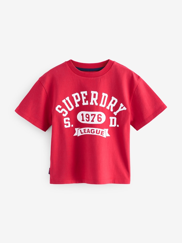 Superdry Red/Blue T-Shirt 3 Pack - Image 3 of 7