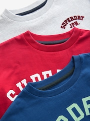 Красно-синяя - Superdry T-Shirt 3 Pack - Image 6 of 7