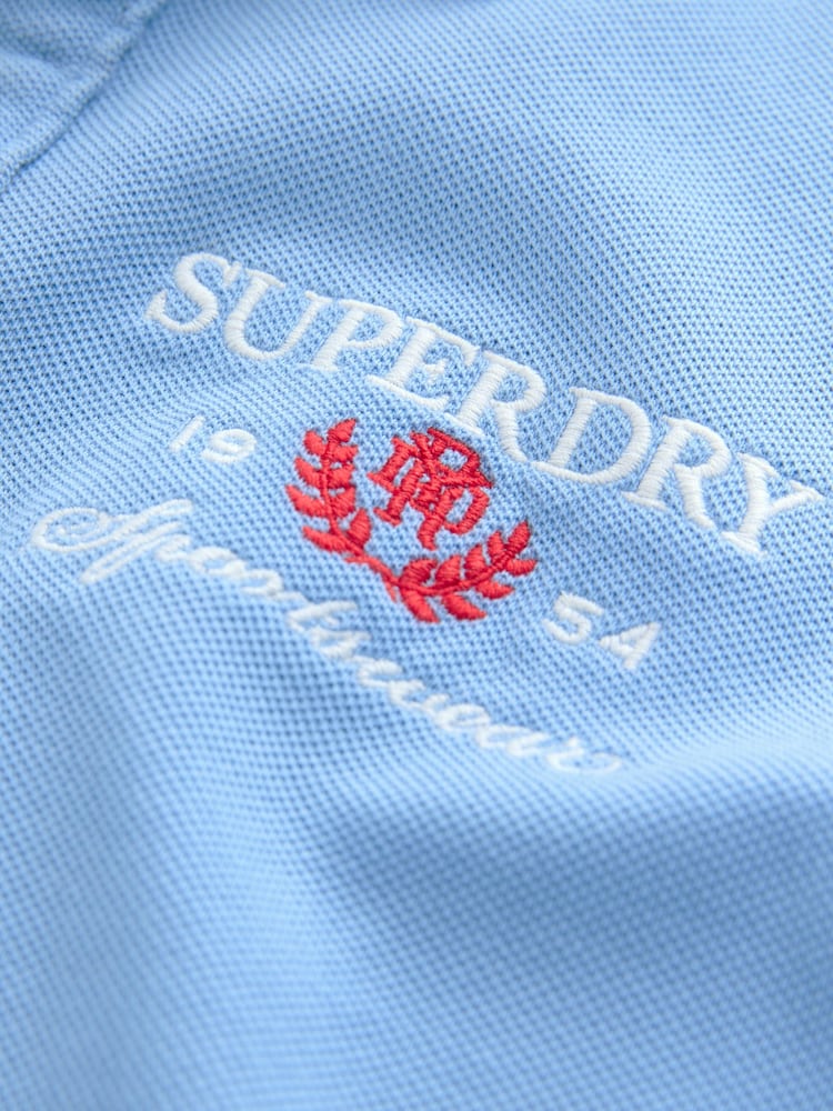 Superdry Blue Embroidery Polo Set - Image 10 of 12