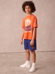 Superdry Blue/Orange Tiger Printed Set - Image 1 of 12