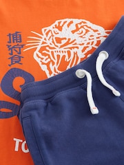 Superdry Blue/Orange Tiger Printed Set - Image 10 of 12