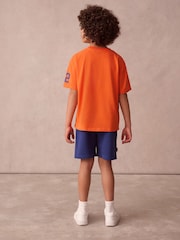 Superdry Blue/Orange Tiger Printed Set - Image 2 of 12