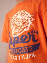 Superdry Blue/Orange Tiger Printed Set - Image 4 of 12