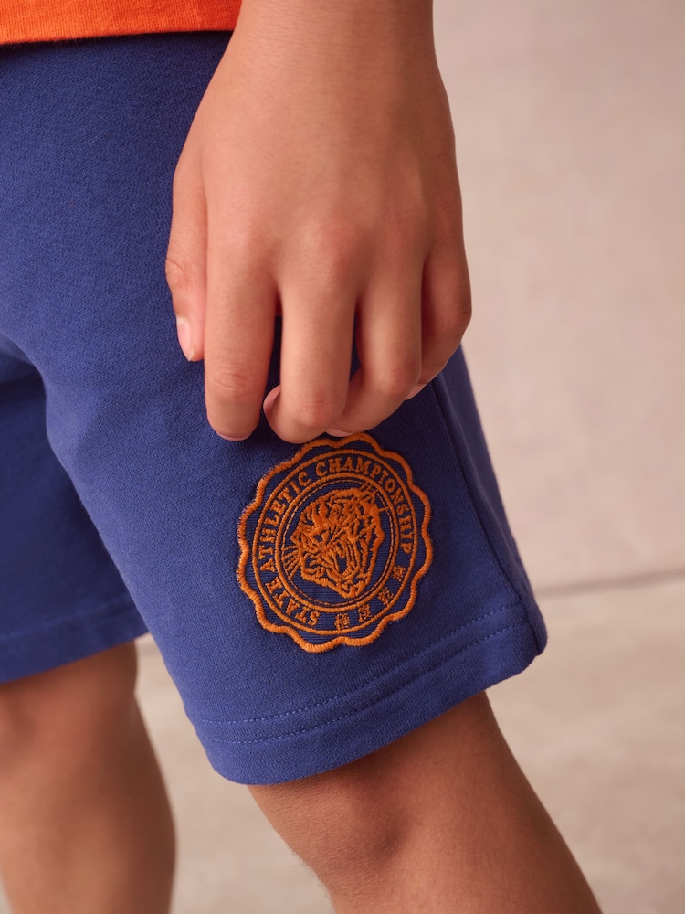 Superdry Blue/Orange Tiger Printed Set - Image 5 of 12