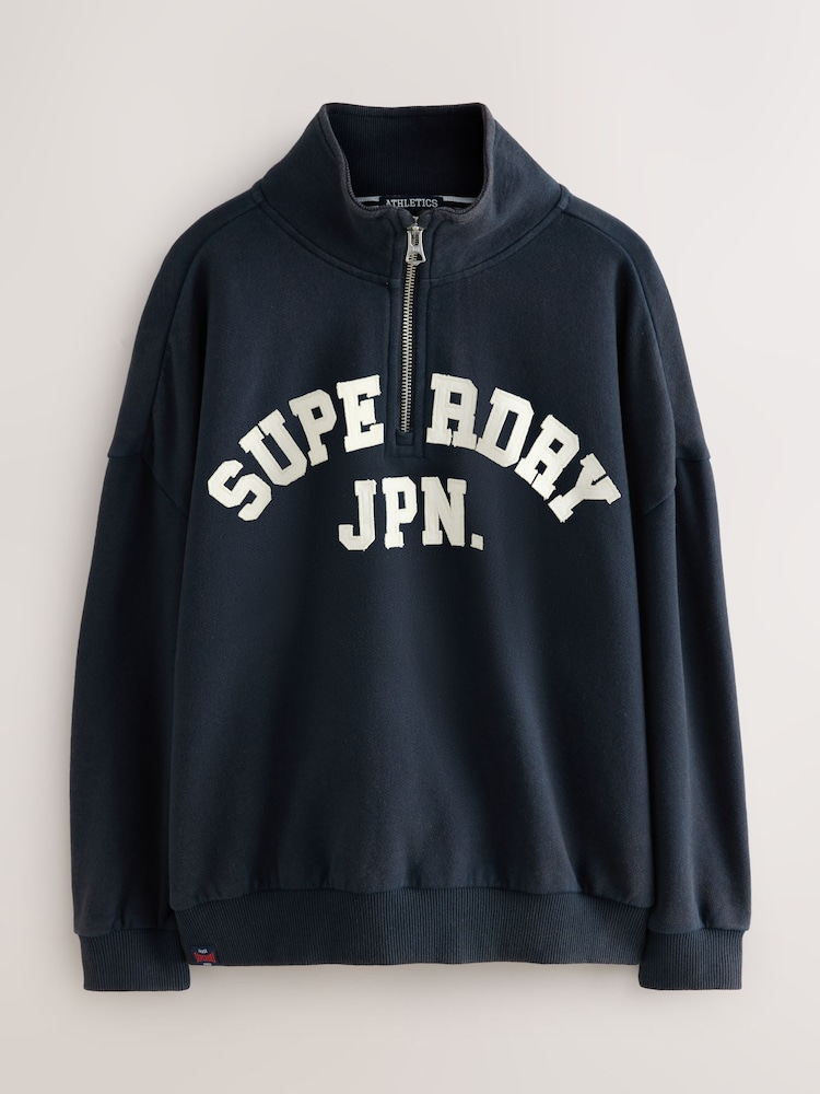 Superdry Charcoal Grey Sweat Top - Image 6 of 10