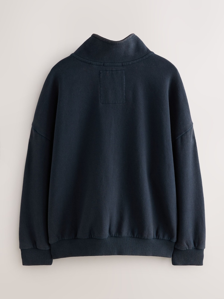 Superdry Charcoal Grey Sweat Top - Image 7 of 10