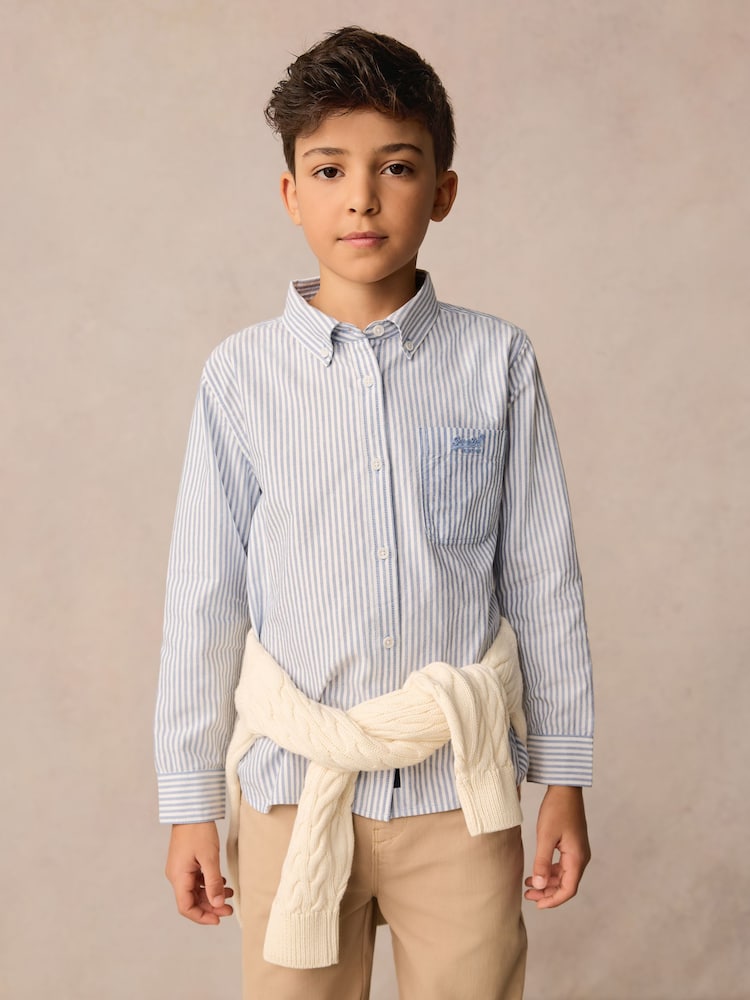 Superdry Stripe Oxford Shirt - Image 1 of 5