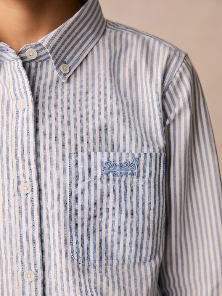 Superdry Stripe Oxford Shirt - Image 3 of 5