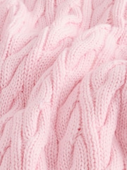 Superdry Pink Cable Knit Jumper - Image 9 of 9