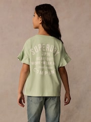 Superdry Green Printed T-Shirt - Image 2 of 8