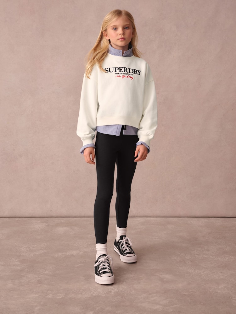 Conjunto de moletom com bordado branco Superdry - Imagem 1 de 11