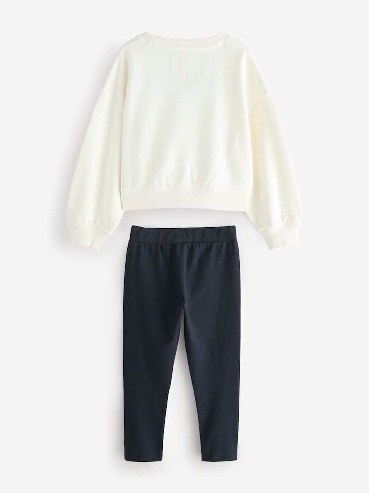 Superdry Navy/White Leggings Set - Image 8 of 11