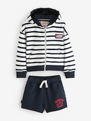 Superdry Navy Workwear Printed Sweater Set - Image 6 of 11