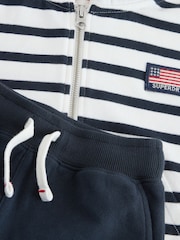 Superdry Navy Workwear Printed Sweater Set - Image 9 of 11