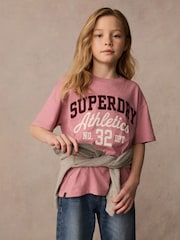 Superdry Pink T-Shirt - Image 1 of 9
